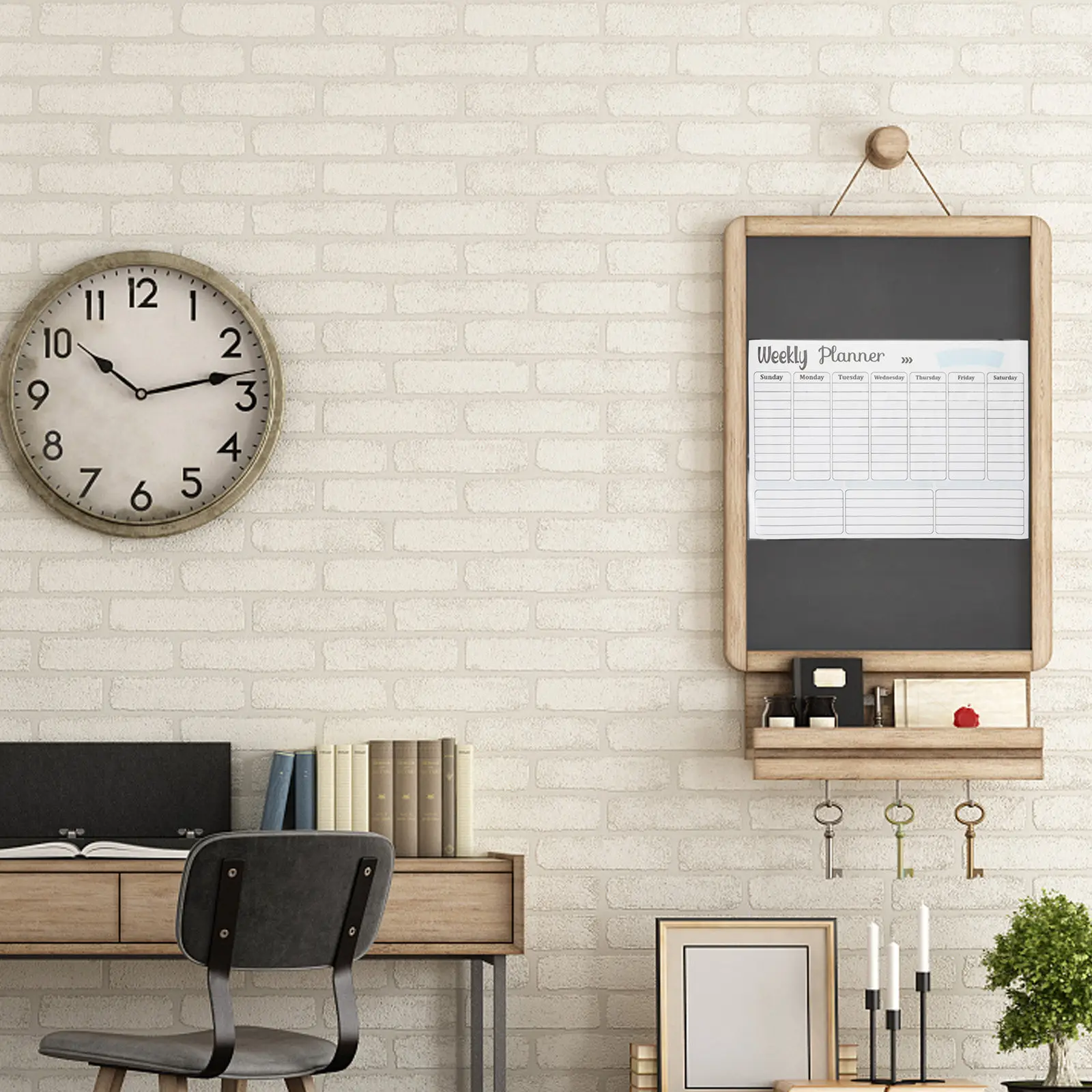 

Erase Magnetic White Board Calendar for Refrigerator Portable Weekly Planner Kitchen Fridge Supply Magnetic Memo Board Notice