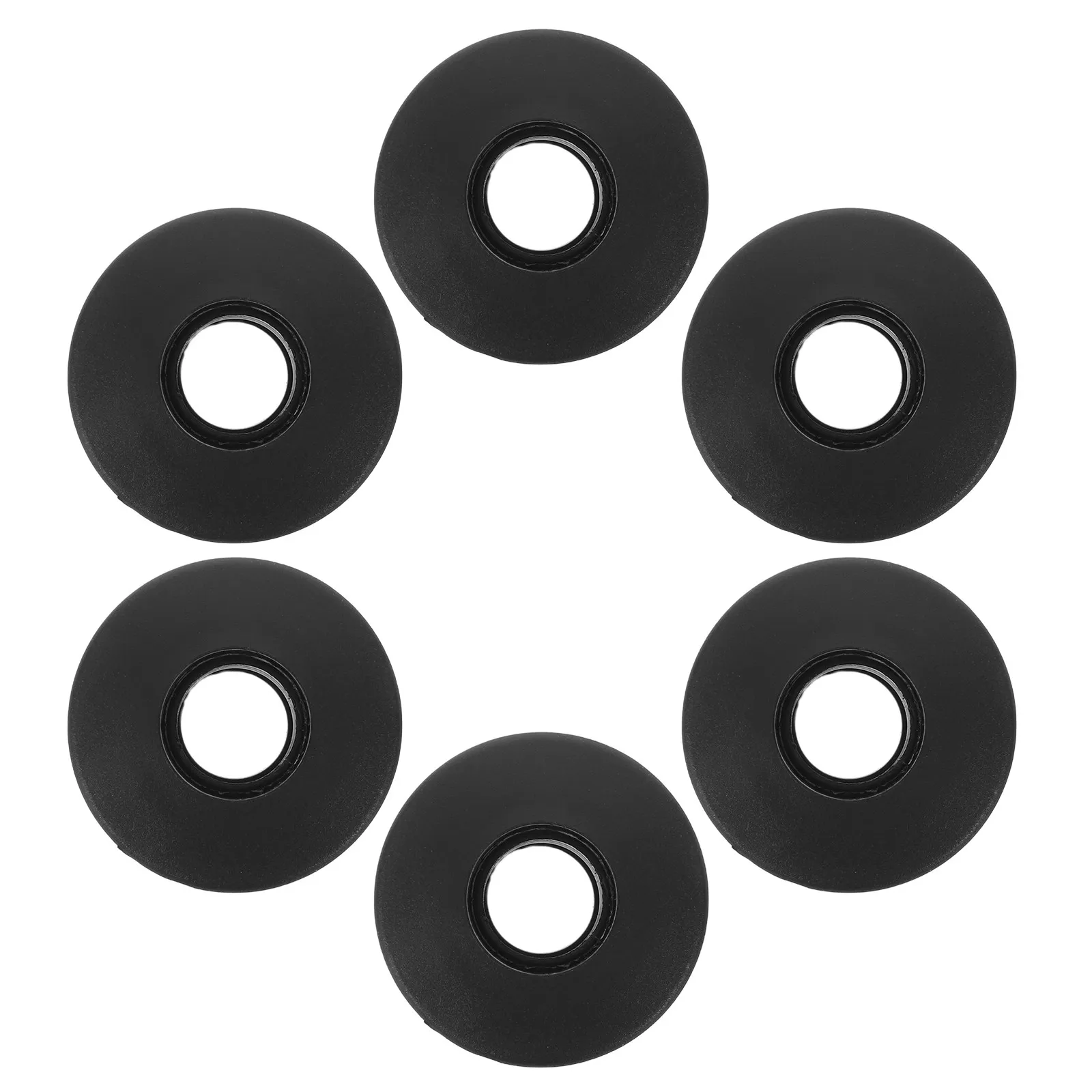 

6 Sets Foosball Table Bushings Upgrade Plastic Football Bearing Rods Replacement Parts for Tabletop Football Game Black
