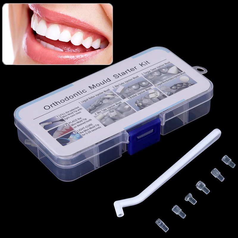 

Dental Mini Orthodontic Bracket Tube Wire Bite Turbo Injection Mould Kit Dental Tools Grills Teeth Teeth Whitening Strip Hygiene