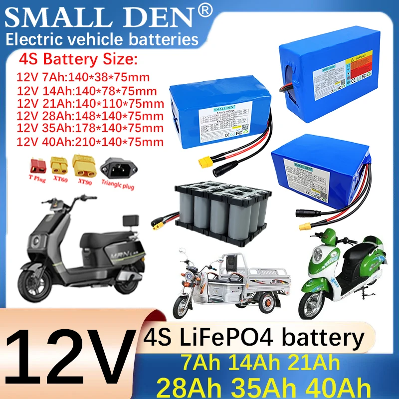 

12 В/12,8 В 7 Ач 14 Ач 21 Ач 28 Ач 35 Ач 40 Ач 32700 LiFePO4 аккумулятор с BMS для опрыскивателя аудио ИБП игрушки для кемпинга солнечный свет