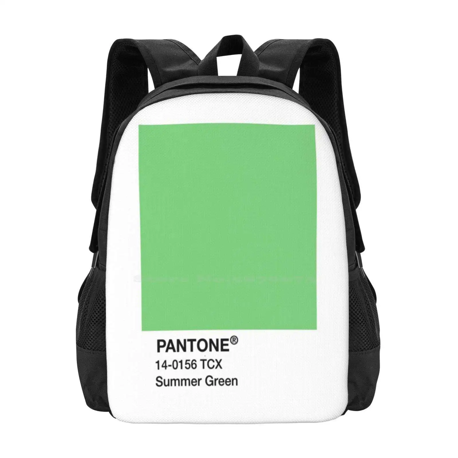 Pantone Summer Green Bag zaino per uomo donna ragazze adolescente colore Pantone Chip Pantone vernice colorata verde scuro