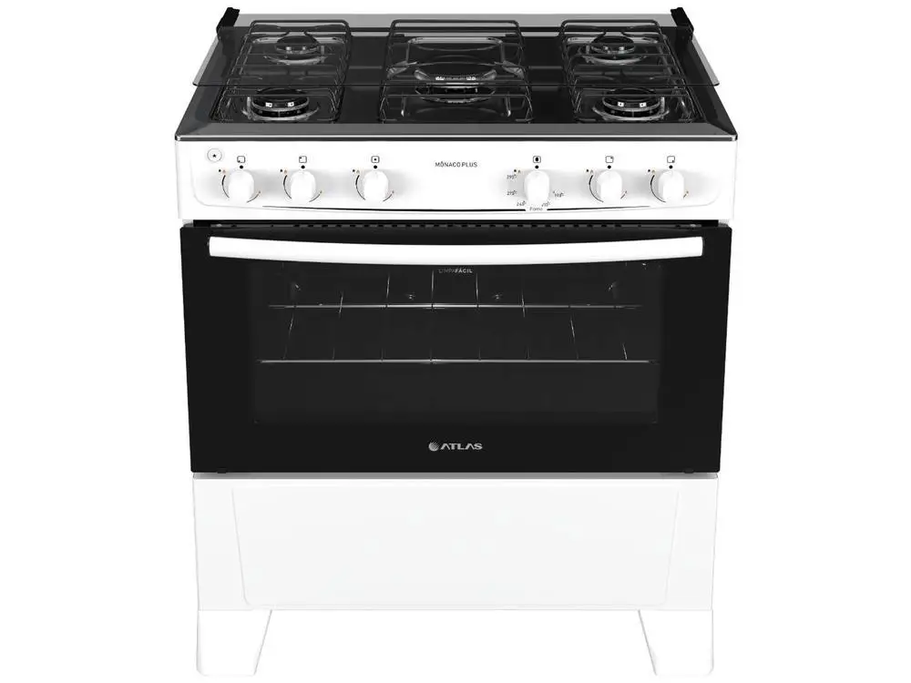 5 Stove Atlas White Monaco Plus - Bivolt