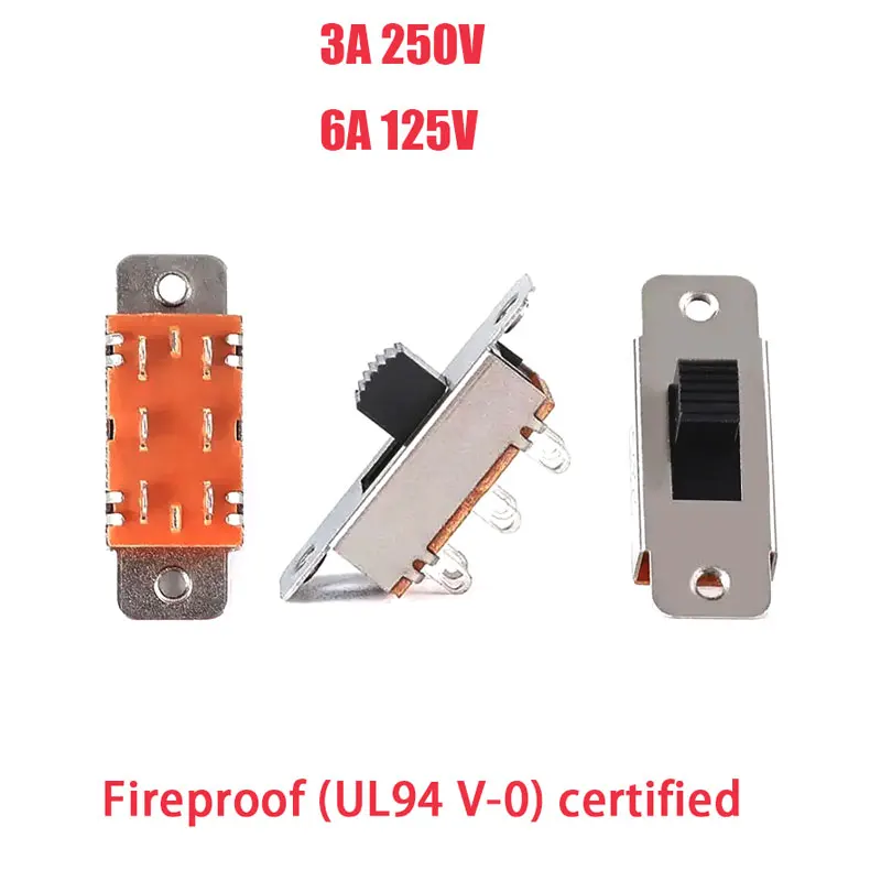 5 قطعة SS-23E29 الأجهزة المنزلية الحالية الكبيرة 6 دبوس 3rd والعتاد تبديل التبديل 3A 250 فولت 6A 125 فولت الدائمة التبديل 2P3T محطة التيار المتناوب