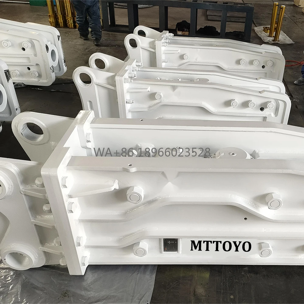 Martillo rompedor hidráulico de excavadora, rompedor de roca HB30G para trabajos de maquinaria de construcción