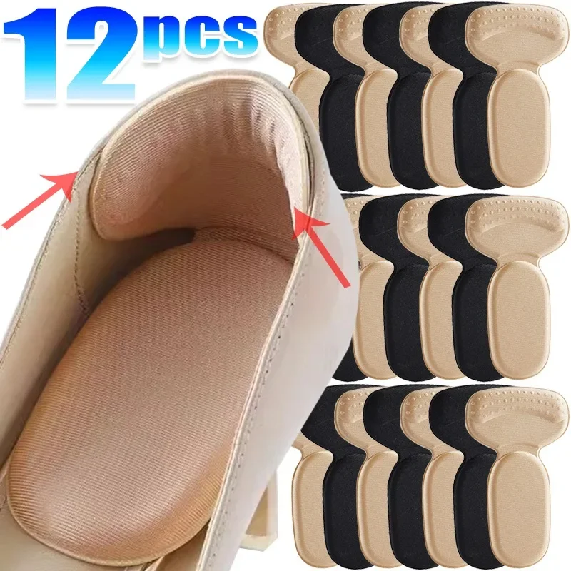 Elastic Sponge Heel Pad High Heels Wear Resistant Insole Sweat Absorbing Foot Sticker Anti Slip Shoe Inserts Soft Shoe Cushion