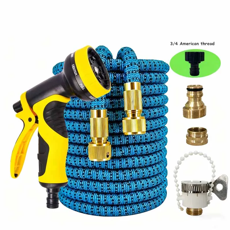 

Телескопический водяной пистолет с волшебным шлангом высокого давления — портативное устройство для полива сада для мойки автомобилей и очистки под давлением