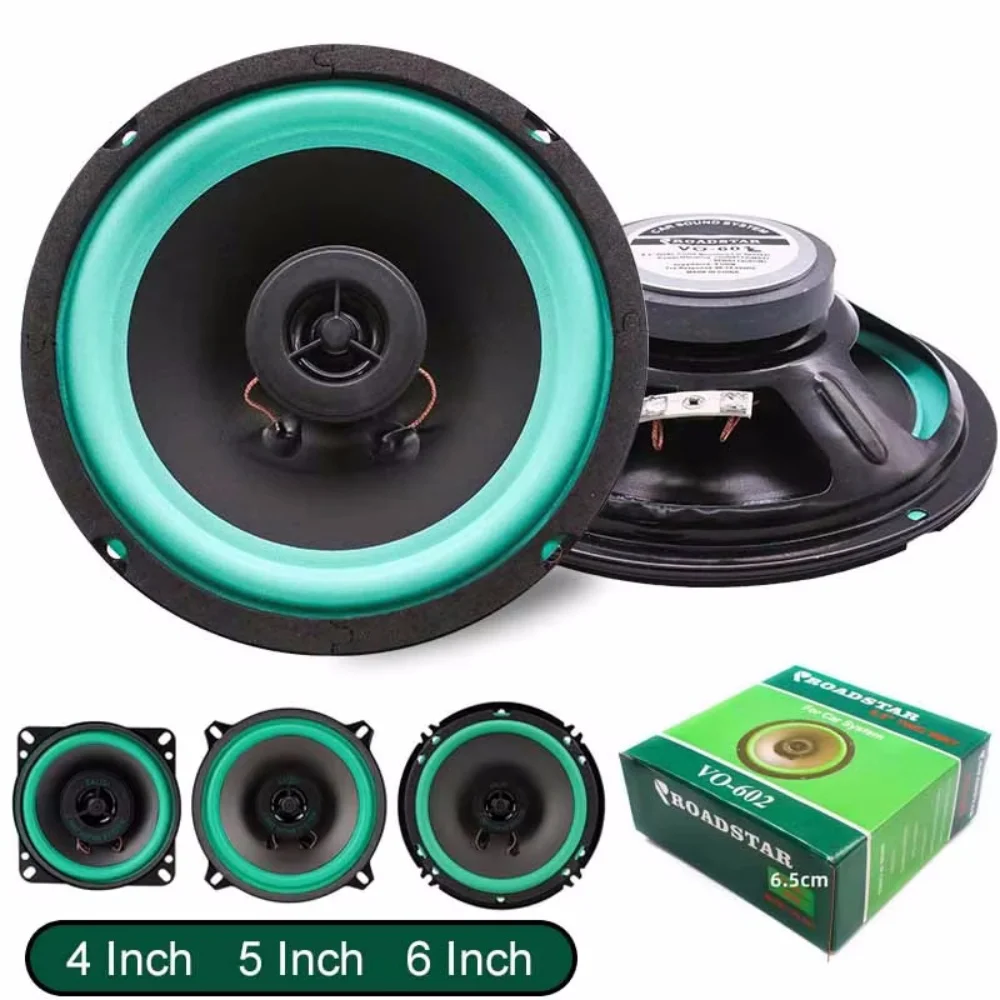 100W/160W Car Speaker Universal HiFi Coaxial Car Stereo Speaker Full Range Frequency Automotive Audio Music Stereo Subwoofer