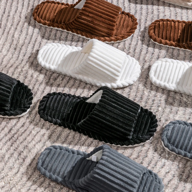 Men's New Open Toe Household Slippers Soft comfortable  Indoor Slippers non-slip bedroom Spring and Autumn Slippers Home Shoes image 6