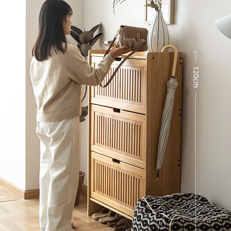 جميع الخشب الصلب، دخول المنزل، غطاء الوجه، خزانة الأحذية، الاستخدام المنزلي، ضيق للغاية، شق