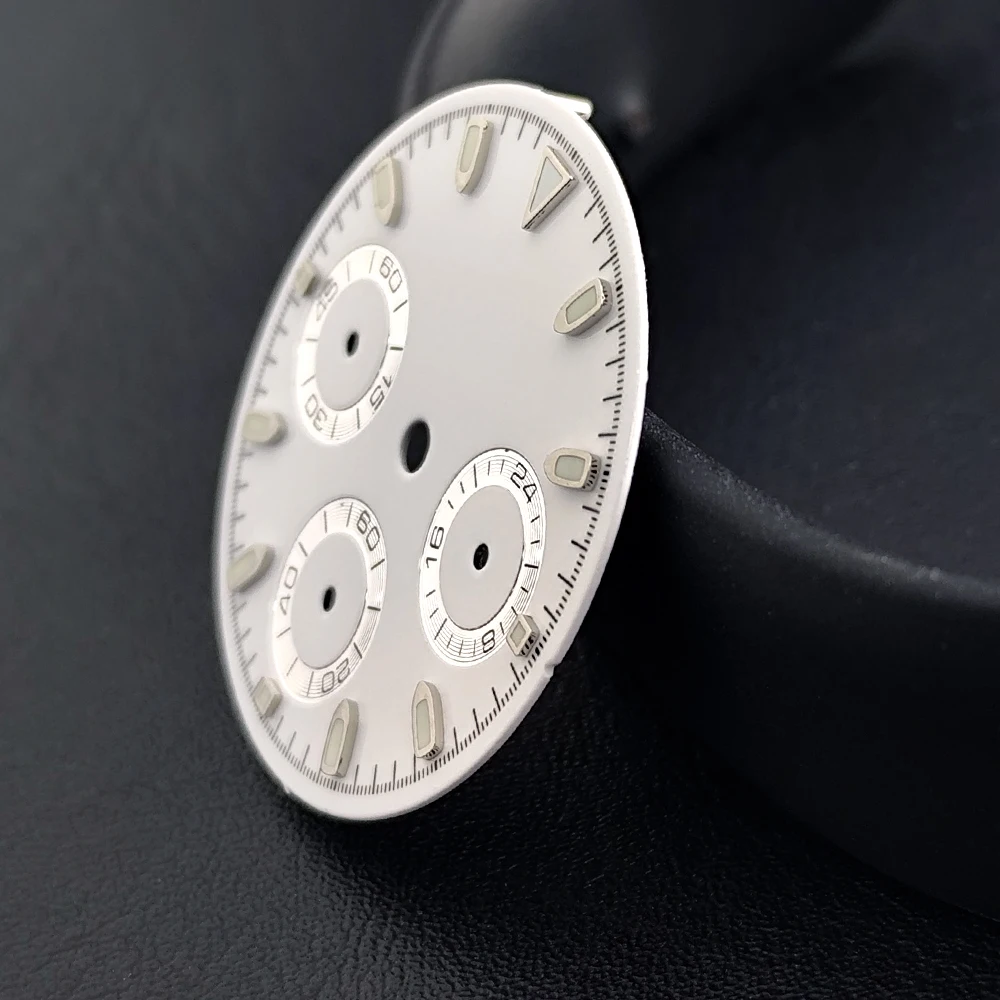 Аксессуары для часов, замена 29 мм, светящийся циферблат для часов VK63, кварцевые часы, модификационные детали, стерильный циферблат часов