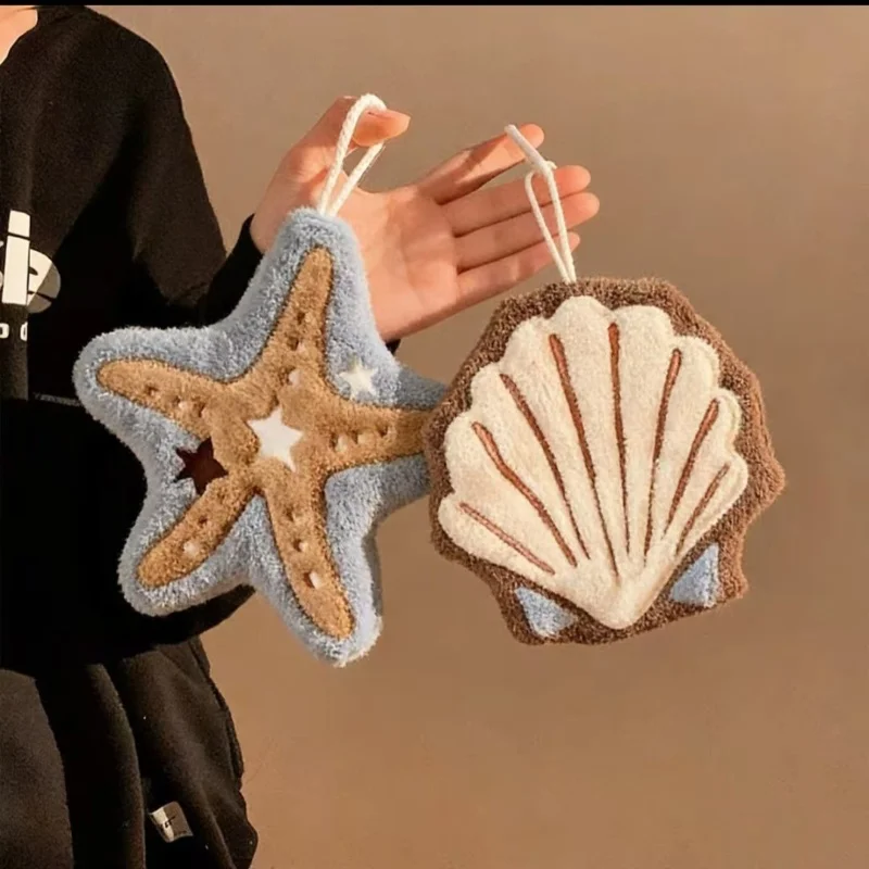 Bonito Toallero de Bambú con Diseño de Hoja de Planta y Tortuga, de Tela de Coral, para Colgar en el Baño Infantil, Decoración Creativa para el Hogar