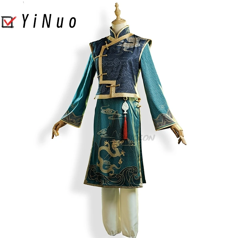 Identity Vanime 게임 생존자 Edgar Valden 코스프레 코스튬 화가 검관 스킨 치파오 탕주앙 여성 전통 축제 세트