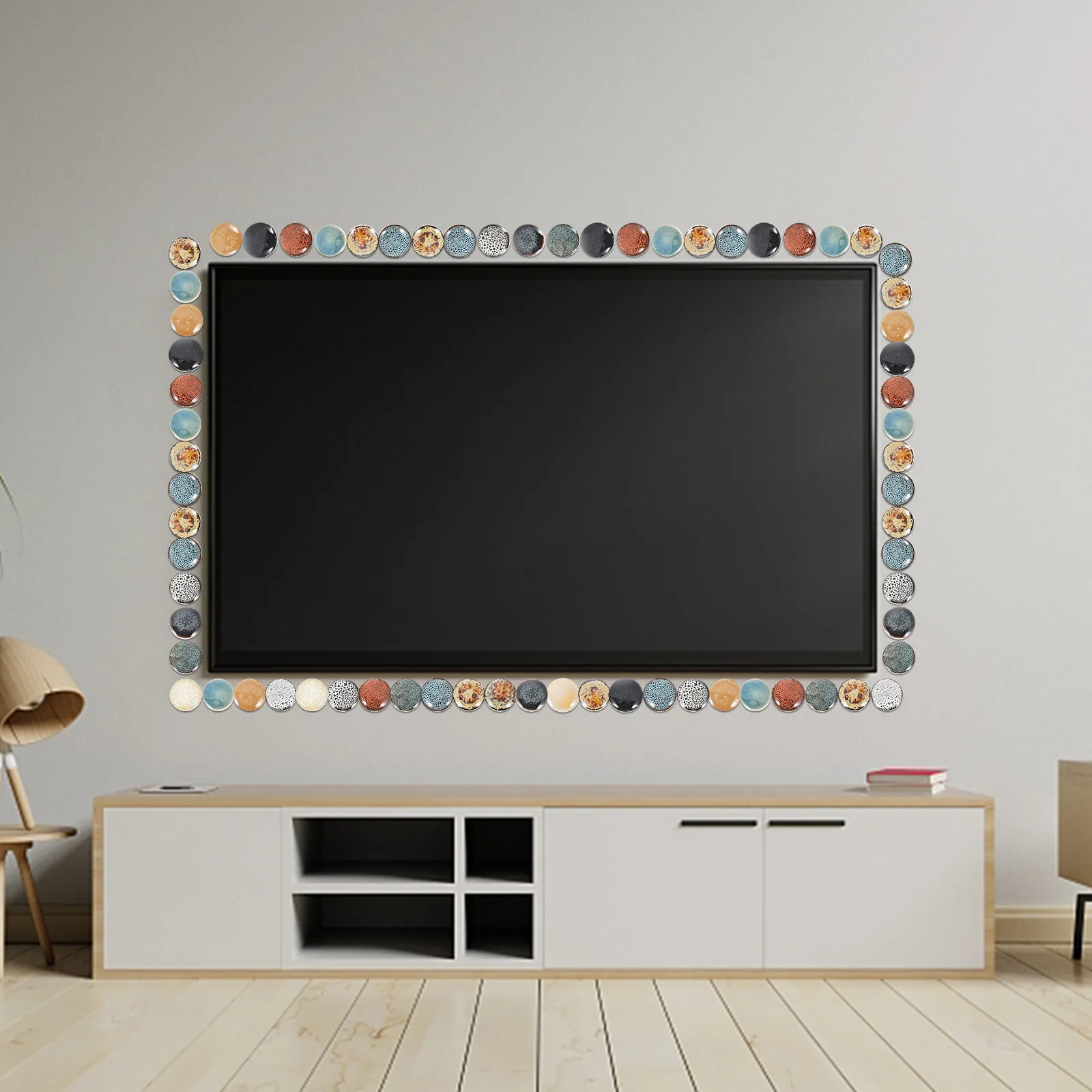 

DIY Ceramic Tiles Stones Irregular Shape Smooth Surface Bright Supplies DIY Tiles Stones Tile Making Material