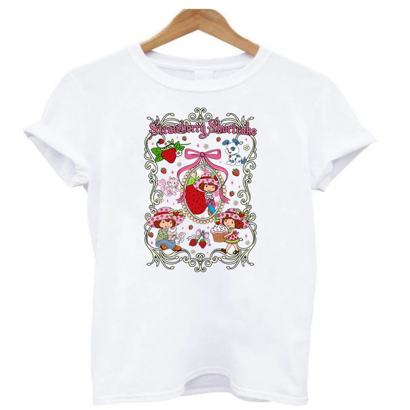 Erdbeere Shortcake Eisen auf Patches Bügelanwendungen für Kleidung Wärme Thermotransfer T-Shirt Aufkleber Zubehör individuell – Detail 16