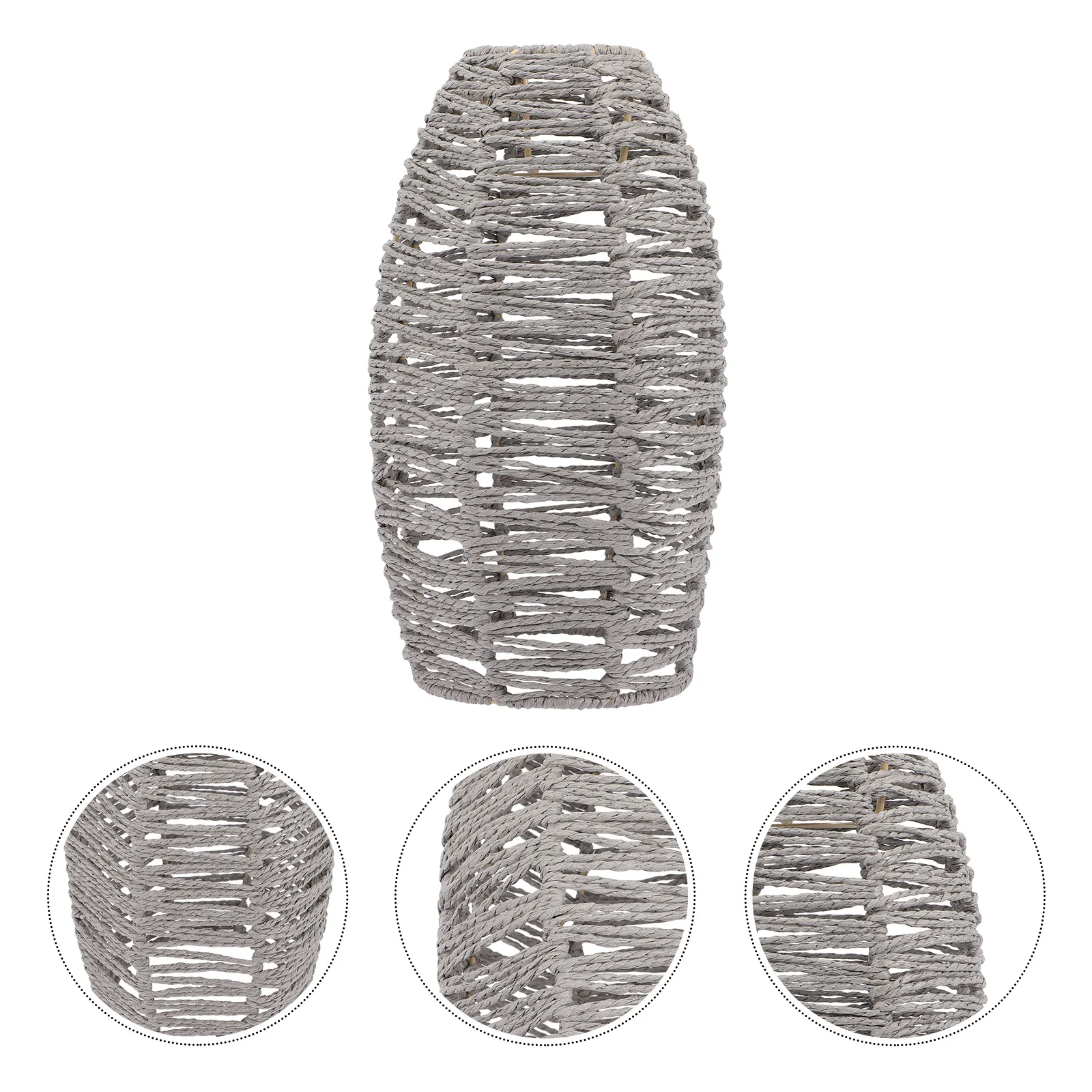 

Wicker Lamp Shade Minimalist Small Ceiling Light Cover For Chandelier Wall Lamp Indoor Lighting Decor Barrel Lampshade