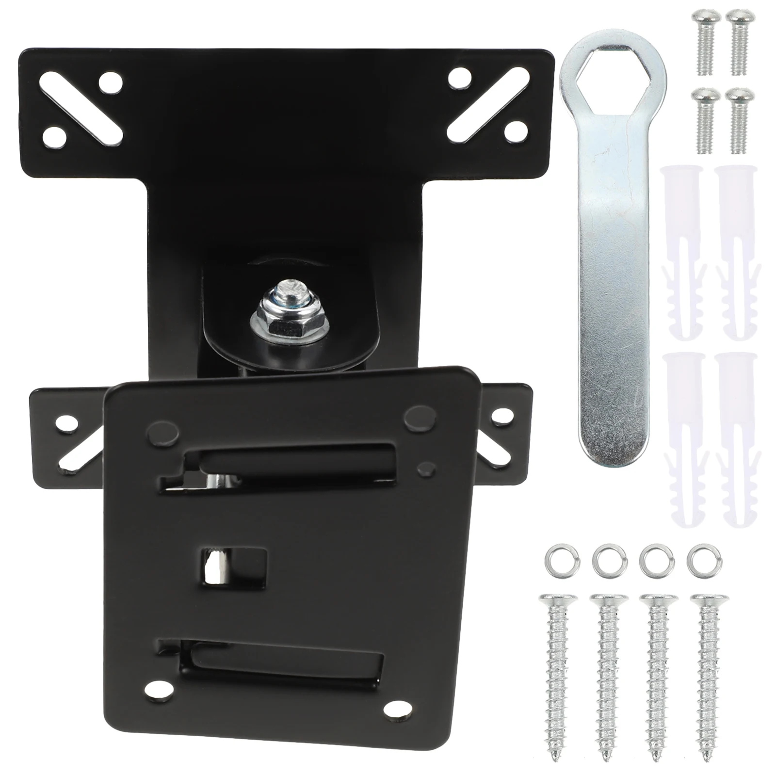 

Monitor Heavy Duty Iron Mount 360 Degree Rotatable Wall Bracket Adjustable Stand Suitable Bedroom Living Room