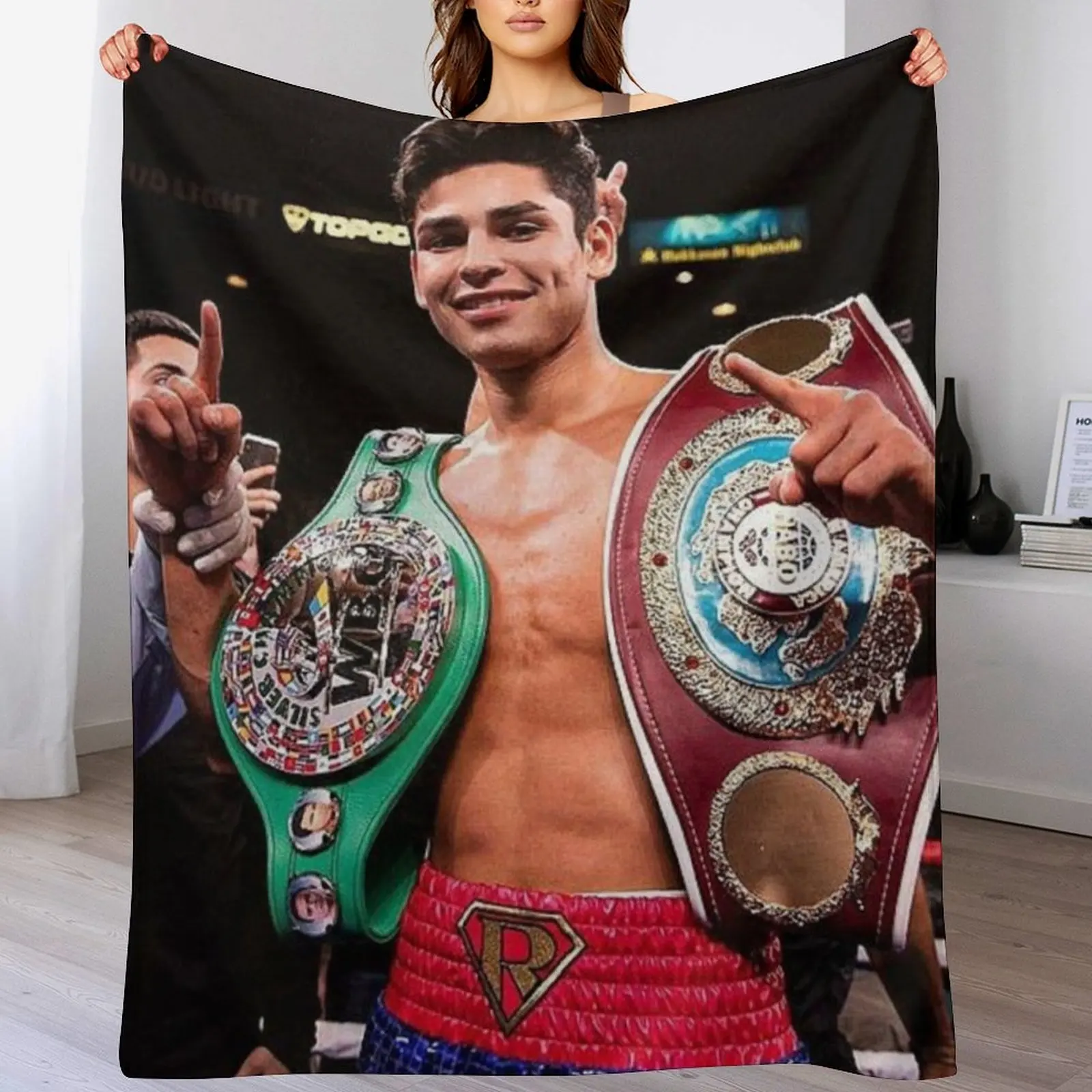 

ryan garcia Throw Blanket Flannels Soft Blankets