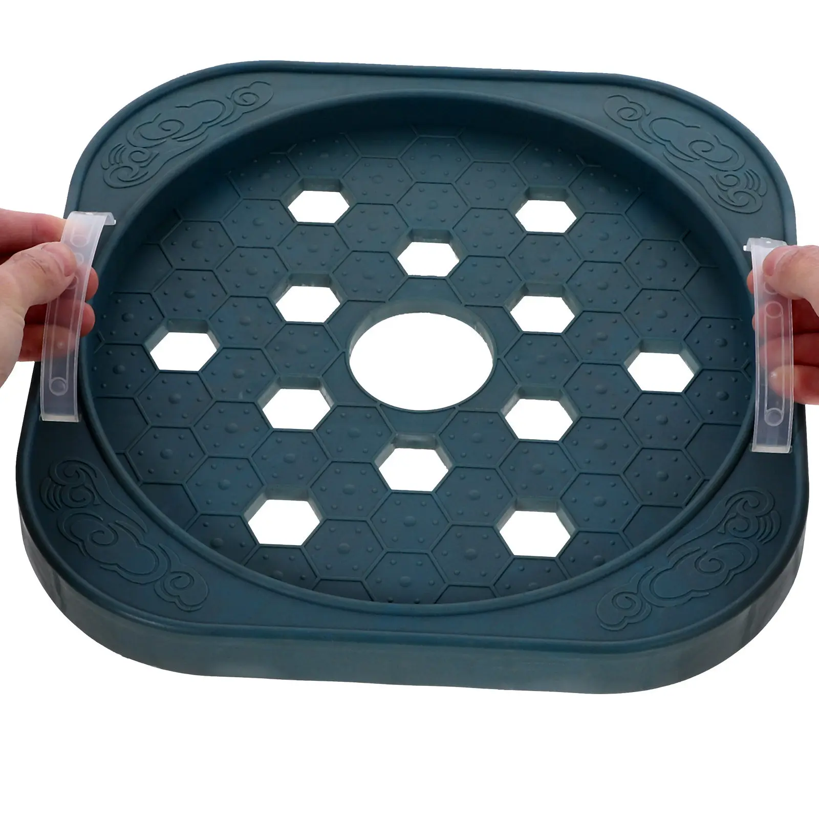 

1Pcs Gas Tank Holder Tray with Wheels Movable Stainless Steel and Plastic Construction Leak Proof Floor Protector Heavy Duty