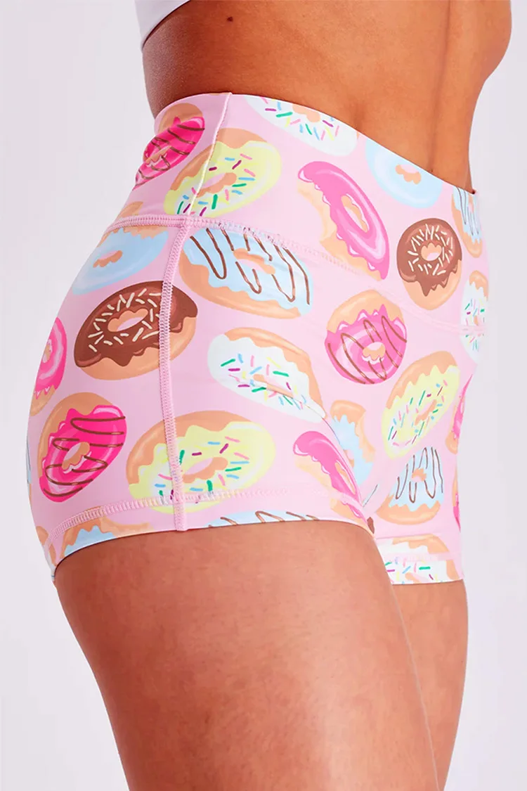 Lightweight Second-Skin Biker Shorts - High Waist Booty Lift Patterned Gym Shorts for Summer Workouts image 5