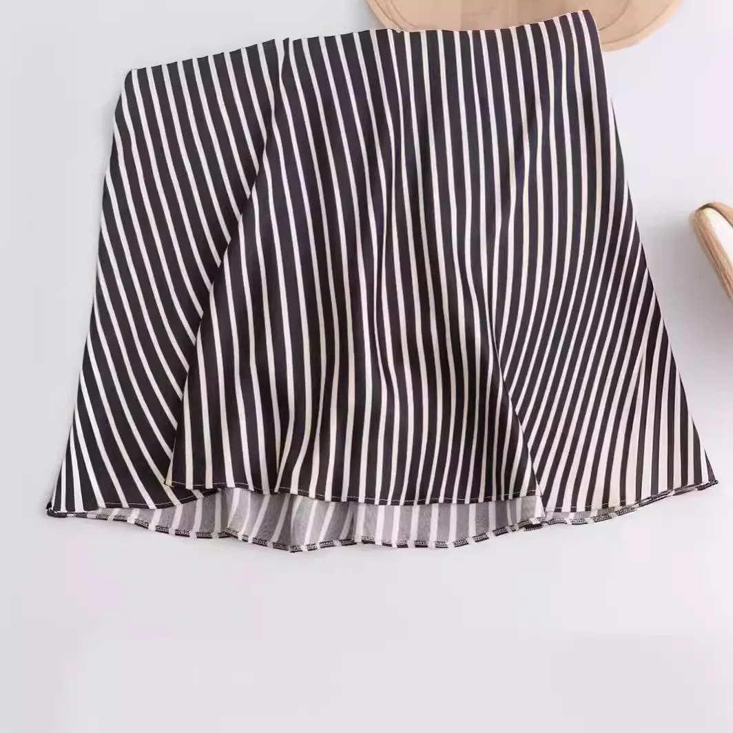 Gestreepte maxi-jurken voor dames Satijnen rugloze lange jurk Vrouw Off-shoulder halterjurk Dames Zomer onderjurk Vrouw