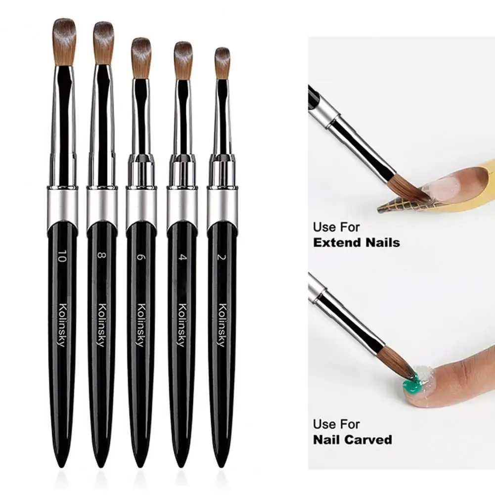 

Маникюрная Кисть для ногтей профессиональная кисть для ногтей с металлической ручкой мягкая щетина из искусственной норки Многофункциональный УФ-гель для маникюра