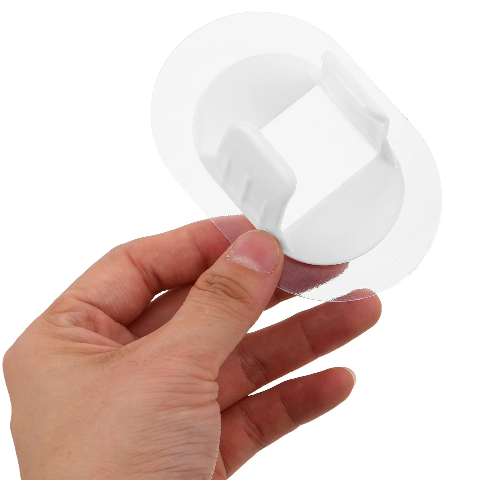 4Pcs PVC Drainage Pipe Bracket Clips Self-Adhesive Washing Machine Hose Holder No Drilling Required Support Clamp for 10-15Mm