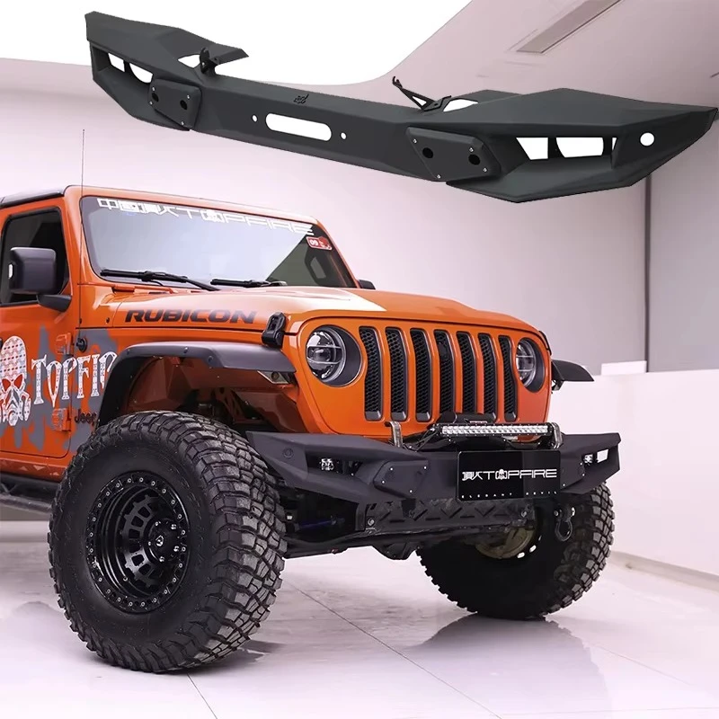 Heavy Duty Car Front Bumper for Wrangler Jl/Jt Jeep Suv Offroad 4x4 Auto Retrofit Parts Steel Bull Bar Topfire Brand Spare Parts