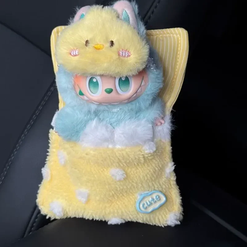 

For 15cm 17cm Labubu 3.0 Cartoon Style Cute Sleeping Bag With Eye Mask Labubu Clothing For Collectors Clothing Toy Gift