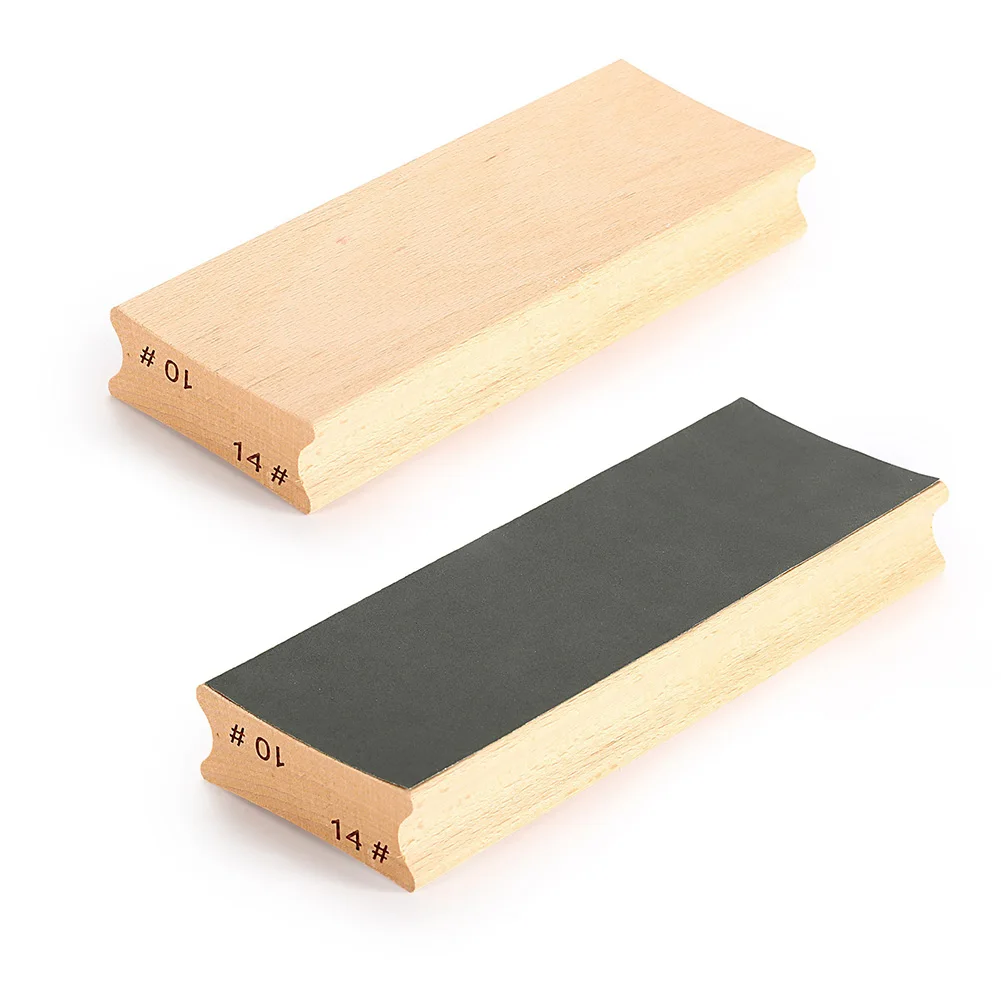 Two-Way Radius Sanding Block For Fret Leveling Fingerboard Guitar Sanding Block Maple Wooden Guitar Fret Leveling Tools