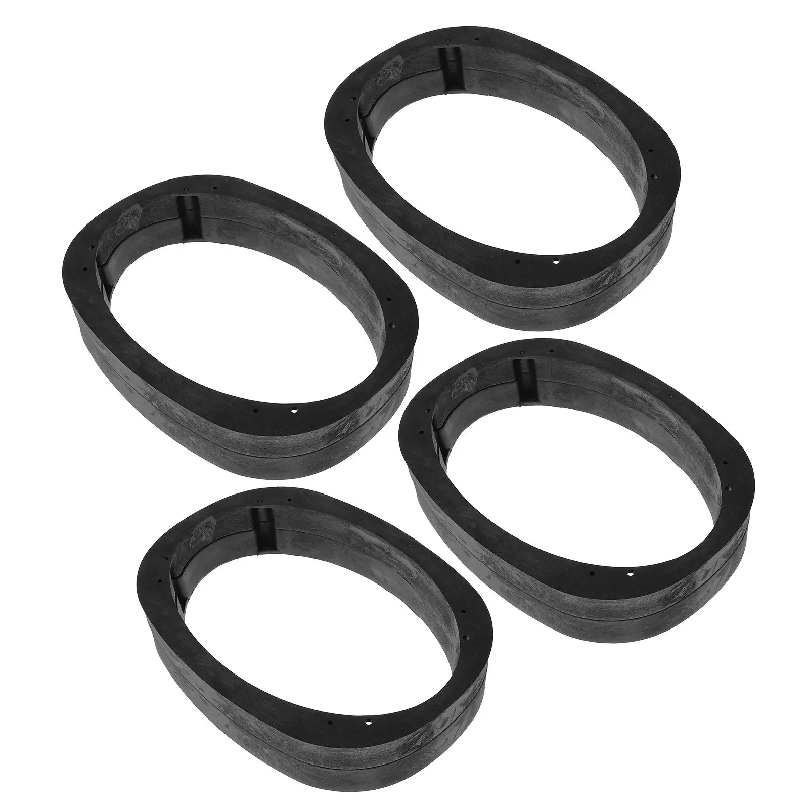 4Pcs 6x9 Speaker Riser Rings Car Door Speaker Spacer Adapter Set High-Density Beveled Acoustic Optimization Vibration Reduction