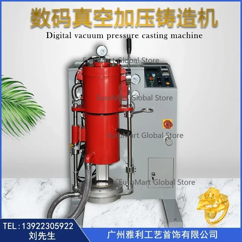 Semi-Automatic Metal Casting Machine Series Of Gold Sliver Brass Copper Smelting Vacuum Induction Melter Jewelry Tools