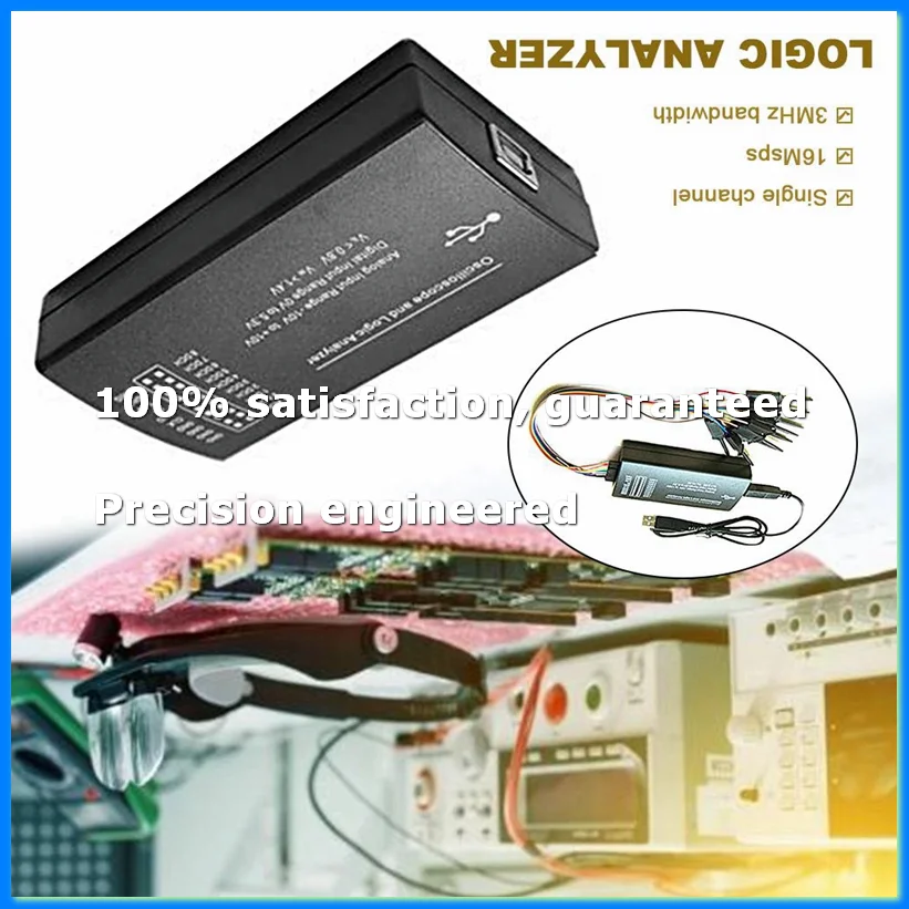 ●LHT00SU1 Virtual Oscilloscope Logic Analyzer Multifunctional Full-Featured Signal Generator with 16MHz Max Sampling Rate-ABFB