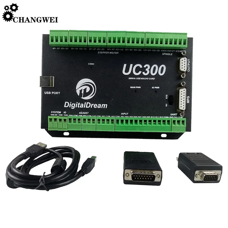 CNC NVUM Upgrade Mach3 USB Motion Controller UC300 3/4/5/6 Axis Control Card For Milling Machine