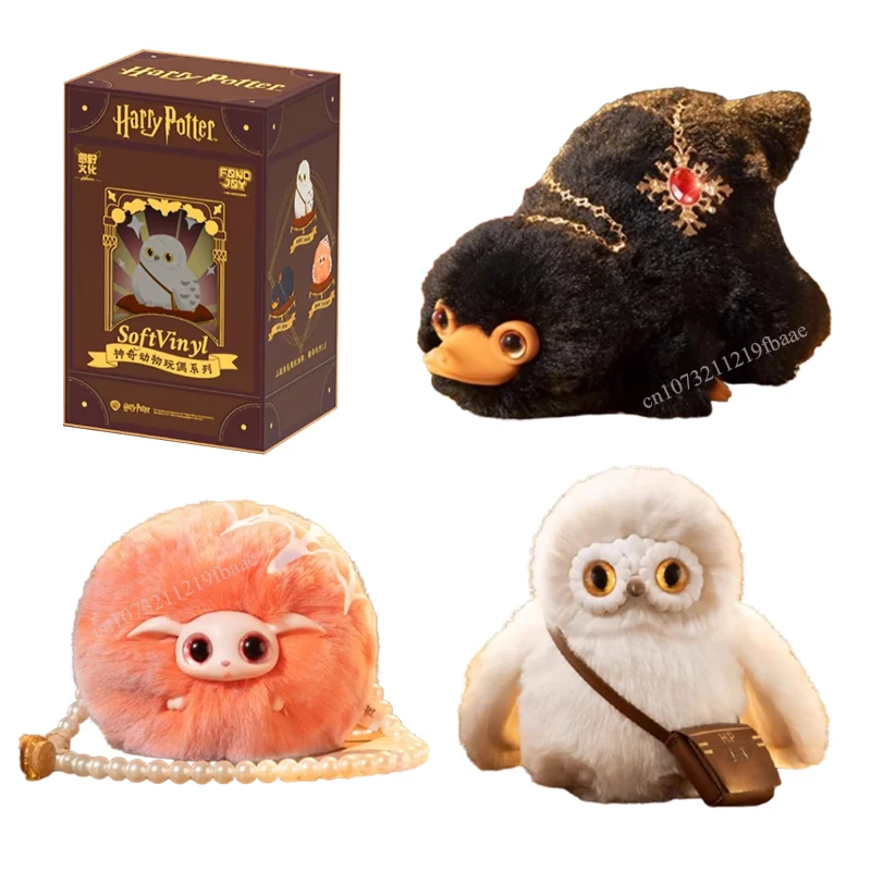 Caja ciega Original de Harry Potter, animales fantásticos y dónde encontrarlos, juguete, caja misteriosa, figura de Anime Niffler Hedwig Puffskein
