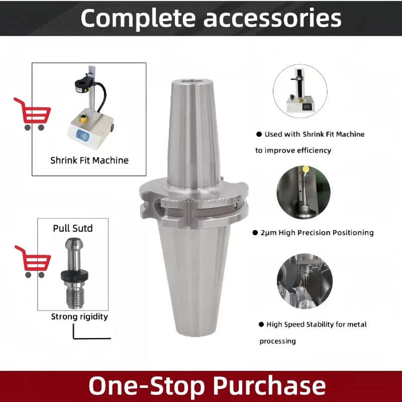 SK50 Tool Holder SF10 SF12 SF16 Shrink Fit Machine Tool Holder For CNC Machining Center