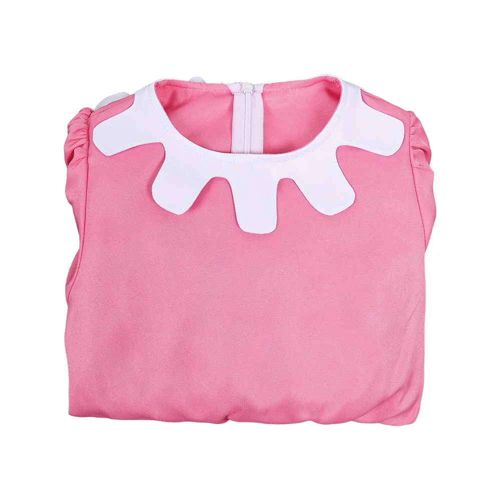 أطفال بنات كارتون ثلاثة سارق تيفاني تأثيري فساتين الوردي لطيف الأطفال لعب الأدوار تنورة هالوين كرنفال حفلة الزي البدلة