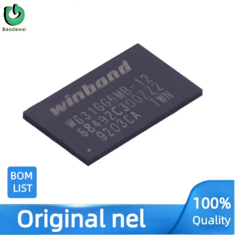 10 Buah W631GG6MB-12 Chip Sirkuit Terpadu Asli Impor Baru dan Asli Sablon Sutra