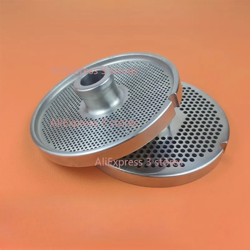 أجزاء مفرمة اللحم من نوع 42 - شفرة من الفولاذ المقاوم للصدأ، شبكة لوحة مثقوبة وملحقات لوحة الشاشة، رأس سكين على شكل متقاطع #6