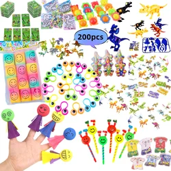 200 Pieces Kids Birthday Party Pop Pinata Stuffed Baby Shower Set Toy Whistle Maze Toy Gift Game Gift Pack Carnival Prizes