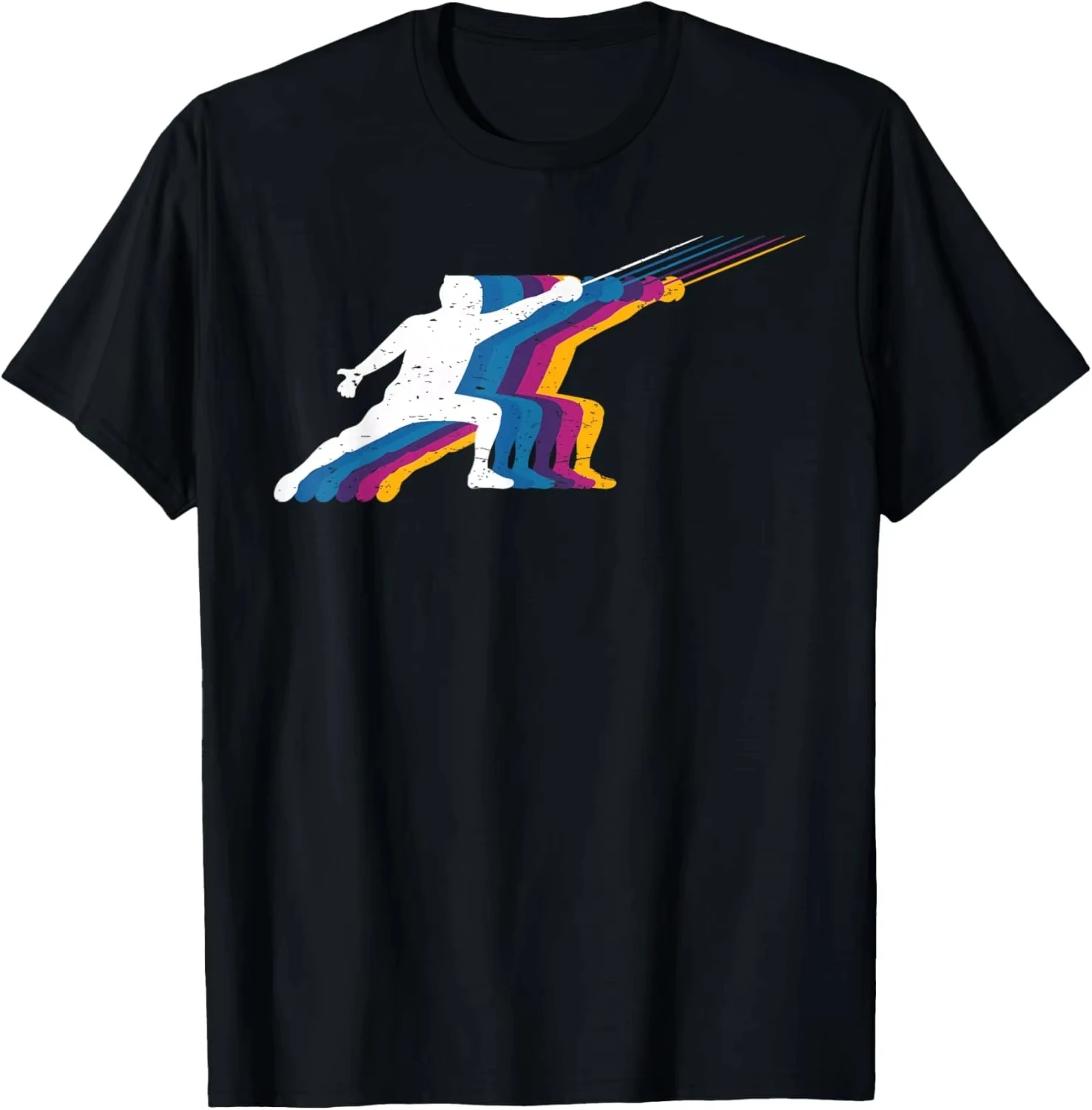 Retro HEMA Longsword Sketch Fencing T Shirt Vintage Fencer Sport Outfit Gift Unisex Casual Camisas Tops
