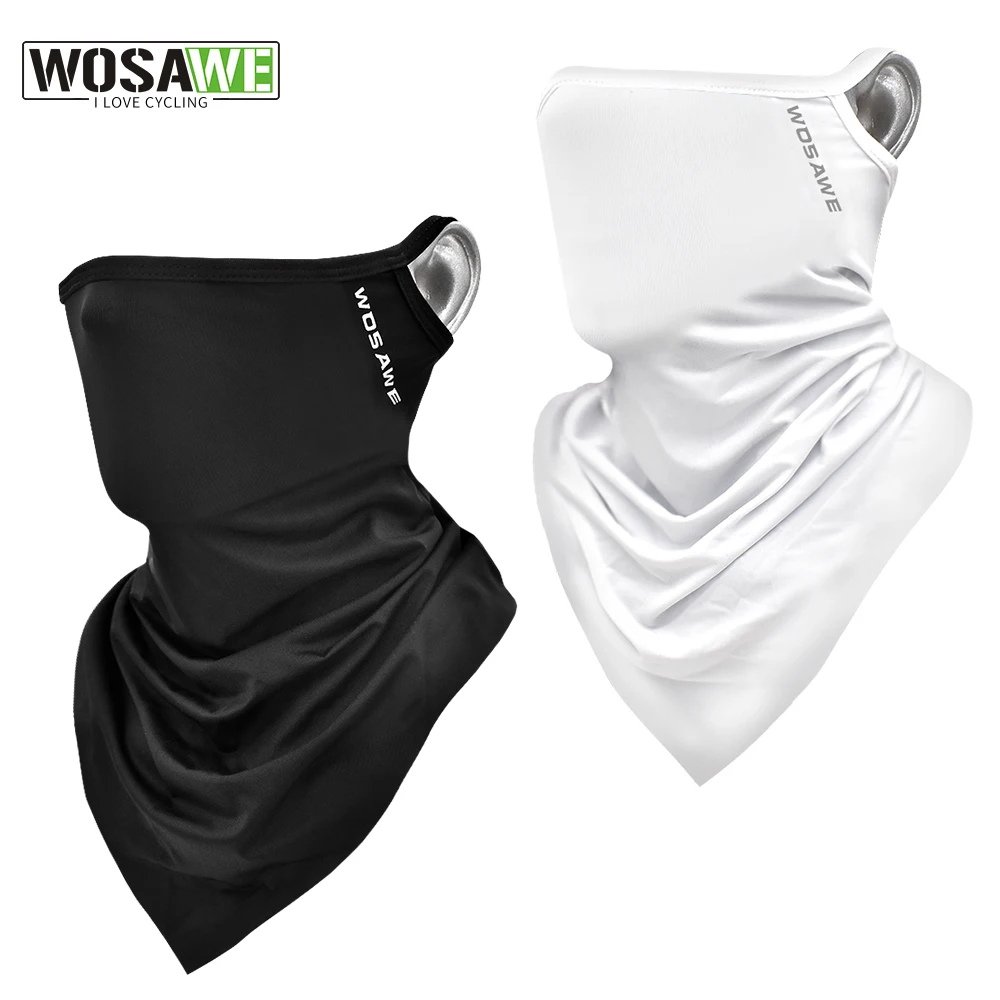 

WOSAWE Hanging Ear Half Cycling Bandana Triangle Scarf Sport Moisture Wicking Breathable Running Fishing Motorcycle Headwear