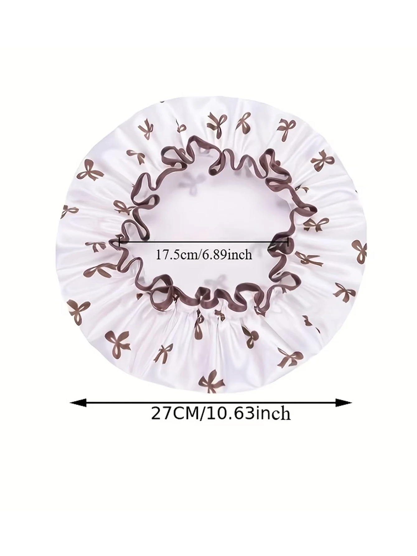 1 Piece Double-Layer Printed Shower Cap, Elastic and Adjustable Hair Protection, Unisex, Reusable Polyester Fiber, Essential for Home Bathing, Durable Shower Cap