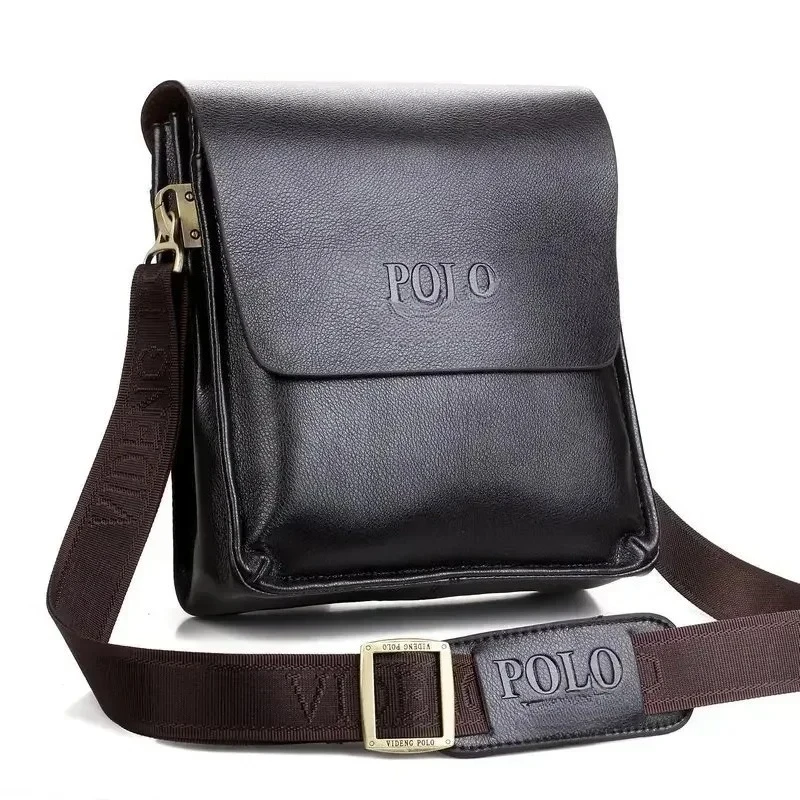 El bolso de hombro de negocios de ocio Polo bolso vertical hombre tendencia bolso de hombro inclinado
