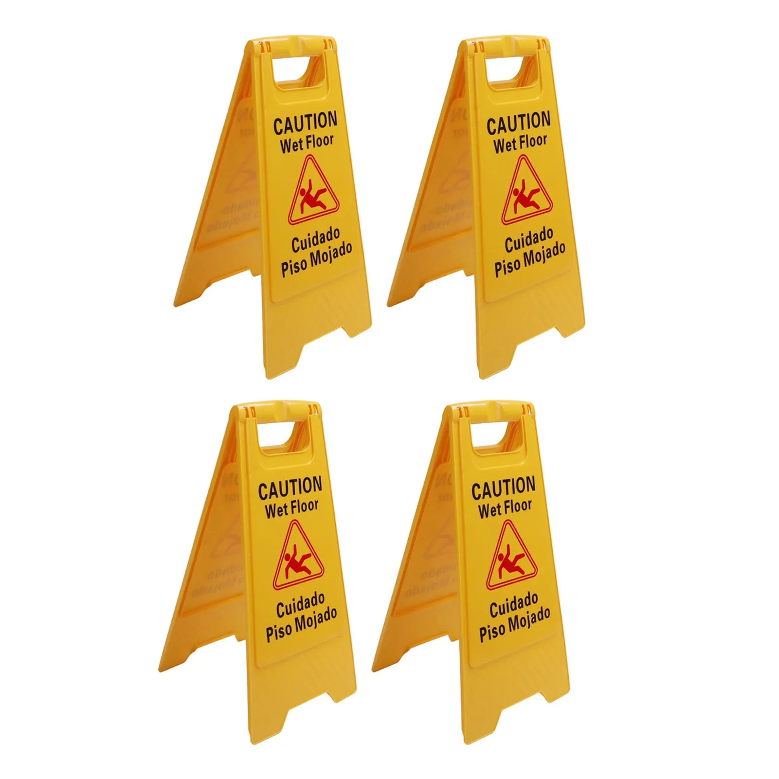 Wet Floor Sign Foldable A Frame Caution Floor Sign Plastic 2 Sided for Indoor Outdoor Double Sided Floor Sign Floor Sign