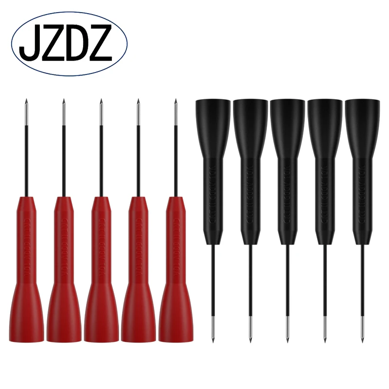 JZDZ 10pcs 1mm Test Probe Insulation Multi-meter Needle Stainless Test Pin For 2mm Test leads J.30038