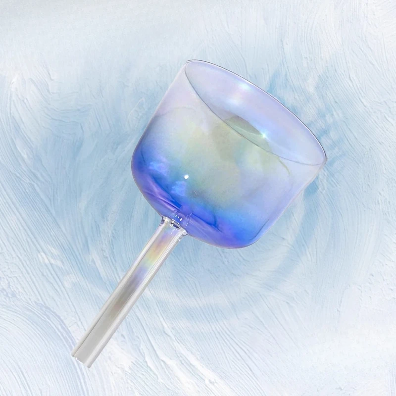 Star Linkup Handheld Crystal Singing Bowl, Meditation Mindfulness Sound Bowl, Spiritual Relaxation Percussion Instrument, Quartz Singing Bowl for Yoga Practice, Chakra Balancing, Sound Bath Therapy, Stress & Anxiety Relief, Spiritual Energy Healing