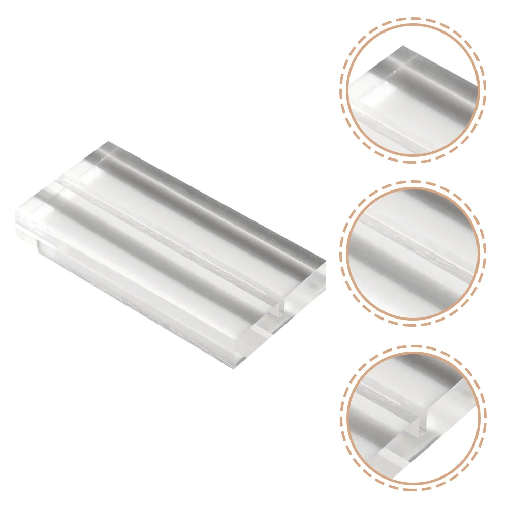 

4Pcs Transparent Acrylic Card Stand Holders Wedding Table Decorations Memo Note Clip Holder Perfect for Prom Banquet Celebration