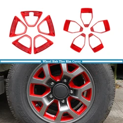 for Suzuki Jimny 2019 2020 2021 2022 2023 Wheel Hub Tire Rim Decoration Cover Trim Sticker Decal Car Exterior Accessories ABS