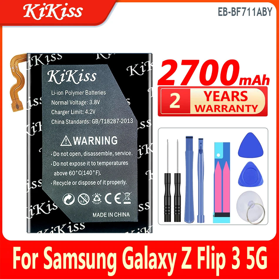 

EB-BF711ABY EB-BF712ABY Battery For Samsung Galaxy Z Flip 3 Flip3 5G F711 F711B F712 SM-F711B Batteries + Tools