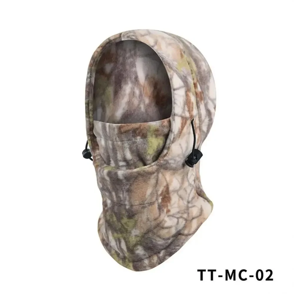 Balaclava camuflada tática, capa de lã quente para rosto e pescoço para homens e mulheres, caça, caminhadas, ciclismo, esqui, 1 peça